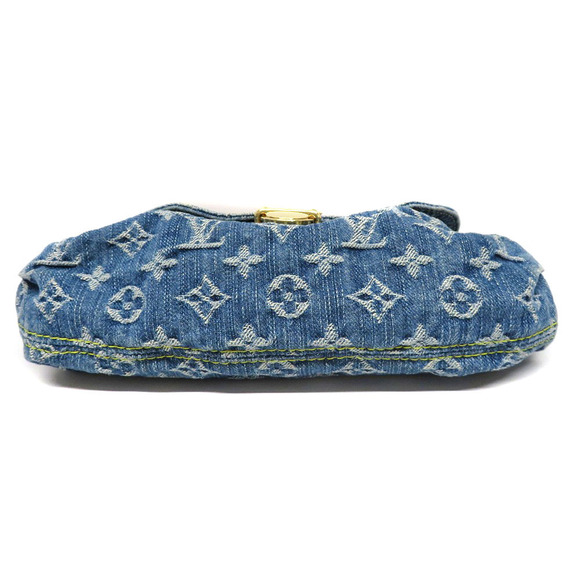 Louis Vuitton Mini Pleaty Monogram Denim Jacquard Weave Blue Handbag - Picture 4 of 11